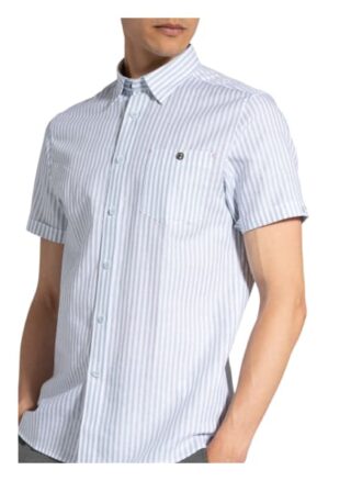 Ted Baker Kurzarm-Hemd Tanas Slim Fit Mit Leinen gruen
