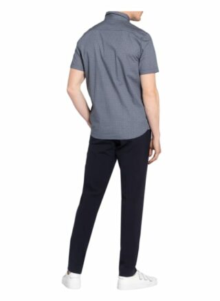 Ted Baker Kurzarm-Hemd Tartare Slim Fit blau