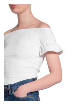 Ted Baker Off-Shoulder-Strickshirt weiss