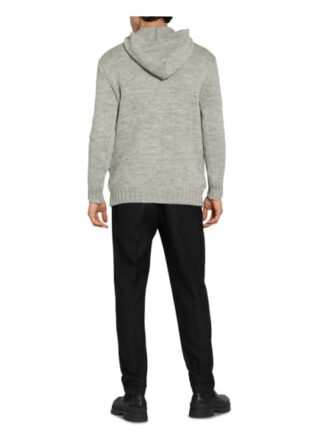 Ted Baker Strick-Hoodie Hernne grau