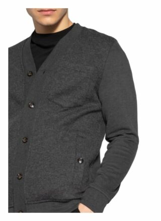 Ted Baker Strickjacke Byro Im Materialmix grau