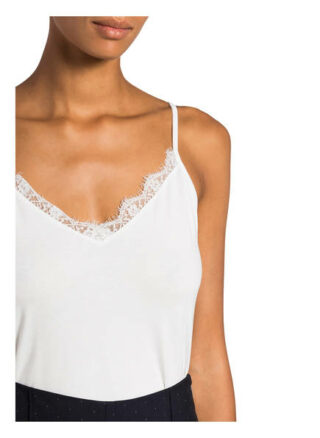 Ted Baker Top Paygee Mit Spitzenbesatz beige