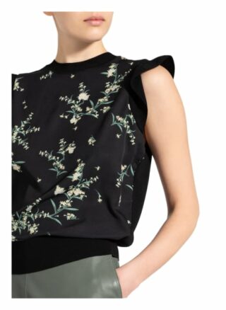 Ted Baker Top Zaphira Im Materialmix schwarz