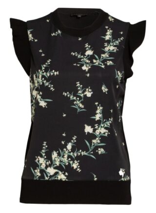 Ted Baker Top Zaphira Im Materialmix schwarz