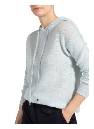 (The Mercer) N.Y. Strick-Hoodie Aus Cashmere blau