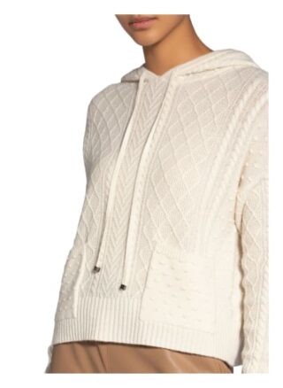 (The Mercer) N.Y. Strick-Hoodie Aus Cashmere weiss