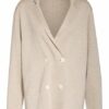 The Row Strick-Blazer Chopok Mit Seide beige