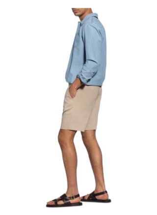 Theory Chino-Shorts Regular Fit Mit Leinen beige