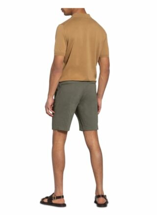 Theory Chino-Shorts Regular Fit Mit Leinen gruen