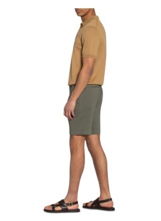 Theory Chino-Shorts Regular Fit Mit Leinen gruen