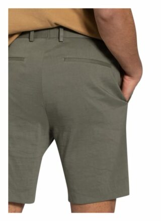 Theory Chino-Shorts Regular Fit Mit Leinen gruen