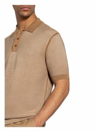 Theory Strick-Poloshirt braun