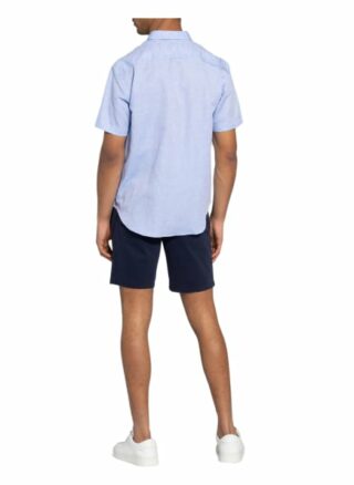 Tiger Of Sweden Kurzarm-Hemd Didon Regular Fit Mit Leinen blau