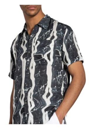 Tiger Of Sweden Kurzarm-Hemd Didon Relaxed Fit blau