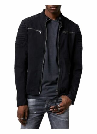 Tigha Bikerjacket Talon Cotton Regular Fit schwarz