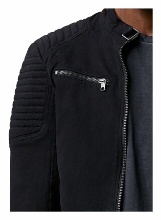 Tigha Bikerjacket Talon Cotton Regular Fit schwarz