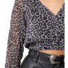 Tigha Bluse Arya Leo 21031 Loose Fit schwarz