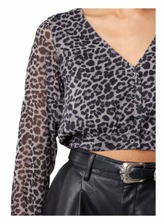 Tigha Bluse Arya Leo 21031 Loose Fit schwarz
