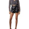 Tigha Bluse Arya Leo 21031 Loose Fit schwarz