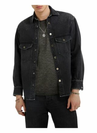 Tigha Denim Hemd Danti Regular Fit grau