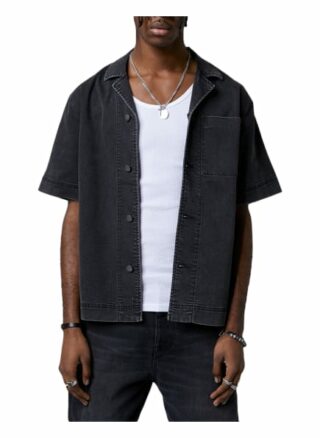 Tigha Denim Hemd Jarmo Regular Fit schwarz