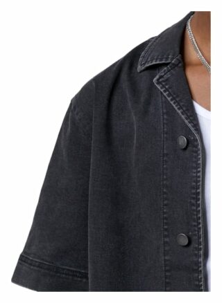 Tigha Denim Hemd Jarmo Regular Fit schwarz