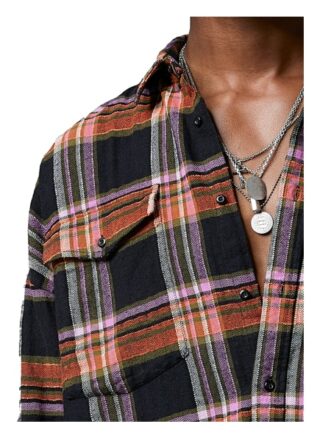 Tigha Hemd Emory Oversize Fit rot