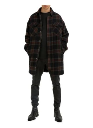 Tigha Hemdjacke Lono Oversize Fit braun