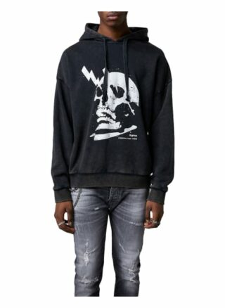Tigha Hoodie Electrified Skull Hoodie Regular Fit schwarz