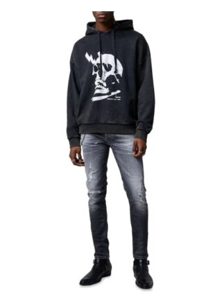 Tigha Hoodie Electrified Skull Hoodie Regular Fit schwarz