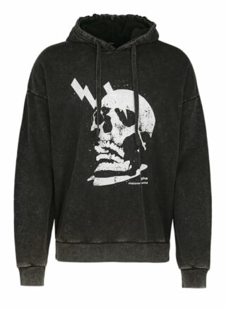 Tigha Hoodie Electrified Skull Hoodie Regular Fit schwarz