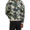 Tigha Hoodie Leaves And Birds Hoodie Loose Fit beige