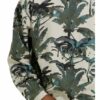 Tigha Hoodie Leaves And Birds Hoodie Loose Fit beige