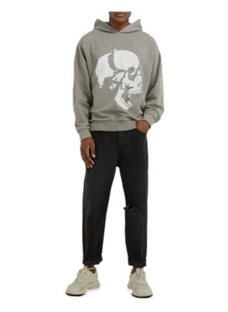 Tigha Hoodie Loose Your Head Hoodie Loose Fit grau