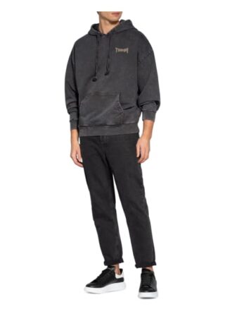 tigha Vintage Eagle Hoodie Herren, Grau