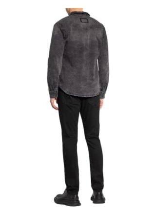 Tigha Jeanshemd Fred Slim Fit schwarz