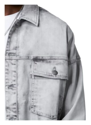 Tigha Jeansjacke Atos Regular Fit grau