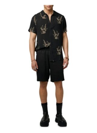 Tigha Kurzarmhemd Hadley Print 21031 Regular Fit braun
