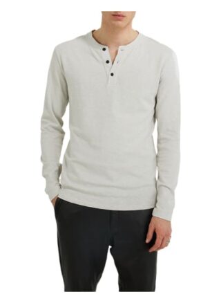 Tigha Longsleeve Chibs Henley Regular Fit beige