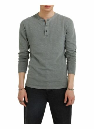 Tigha Longsleeve Chibs Henley Regular Fit grau