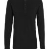 Tigha Longsleeve Chibs Henley Regular Fit schwarz