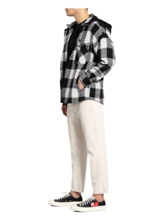 tigha Lando Overshirt Herren, Schwarz