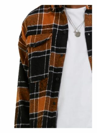 Tigha Oversized Hemd Jonte Oversize Fit braun