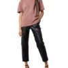 Tigha Oversized T-Shirt Pria Vintage 21031 Oversize Fit braun