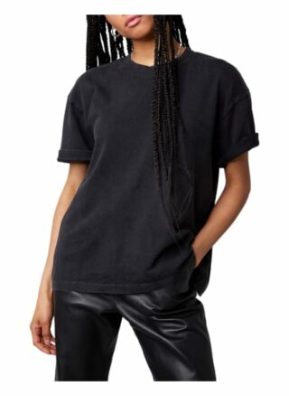 Tigha Oversized T-Shirt Pria Vintage 21031 Oversize Fit schwarz