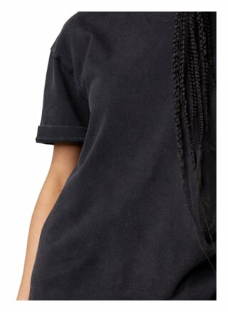 Tigha Oversized T-Shirt Pria Vintage 21031 Oversize Fit schwarz