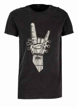 Tigha Printshirt Rock "N" Roll Zander Regular Fit schwarz