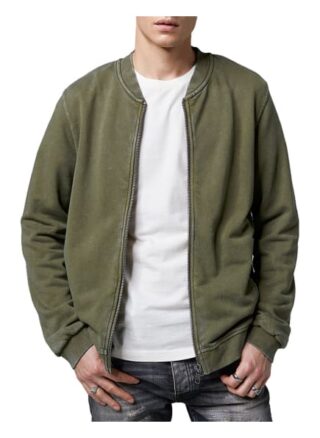 Tigha Sweat Bomberjacke Baris Regular Fit gruen