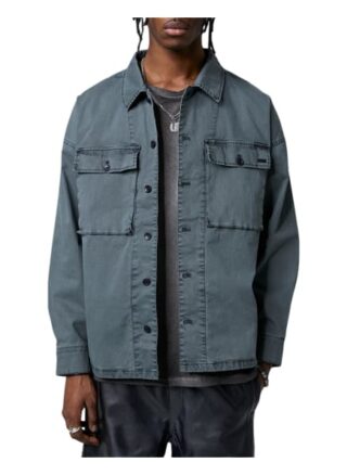 Tigha Utility Jacket Edris Oversize Fit grau