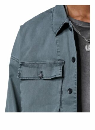 Tigha Utility Jacket Edris Oversize Fit grau
